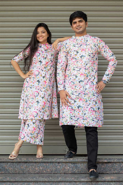 Pink Mens Kurta