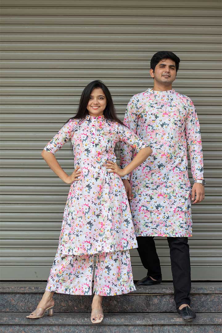 Pink Mens Kurta