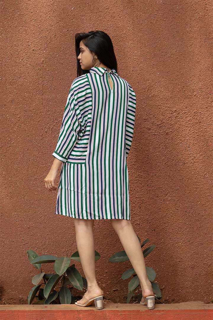 Green Lines Dress