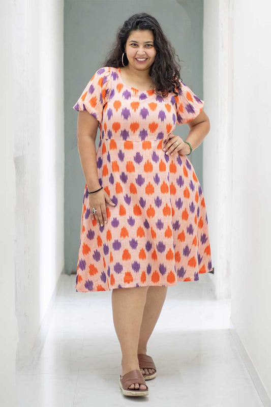 Plus Ikhat Orange Dress