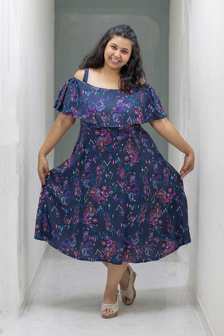 Plus Twilight Off Shoulder Dress