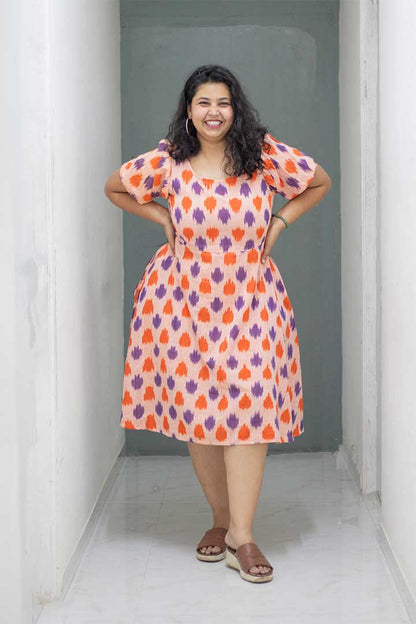 Plus Ikhat Orange Dress