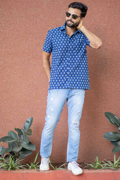 Indigo Kamal Mens Shirt