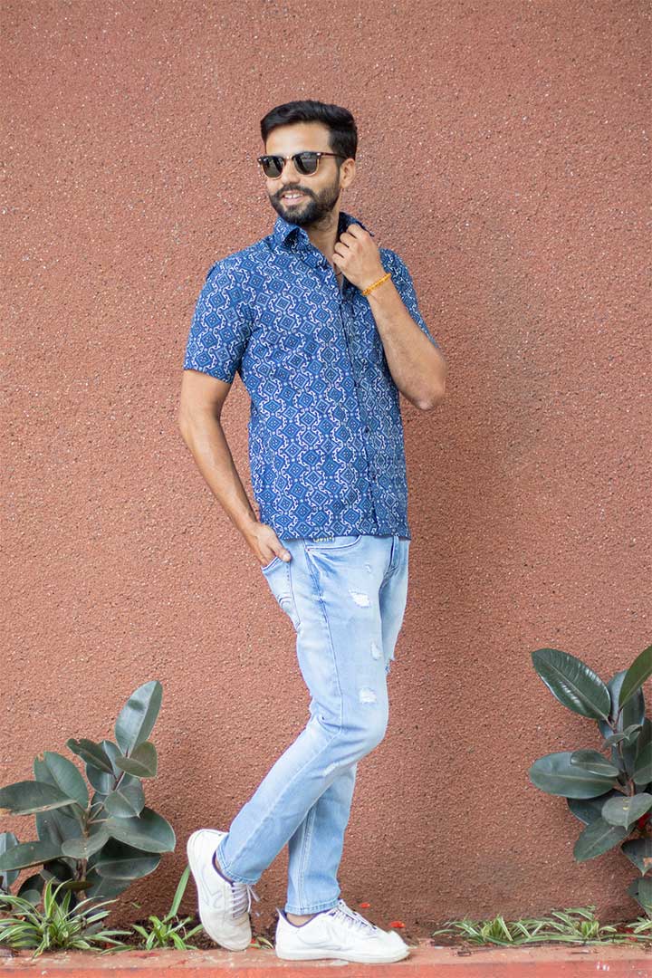 Indigo AJ Mens Shirt