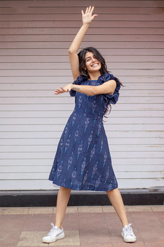 Ikhat Dino Blue Dress