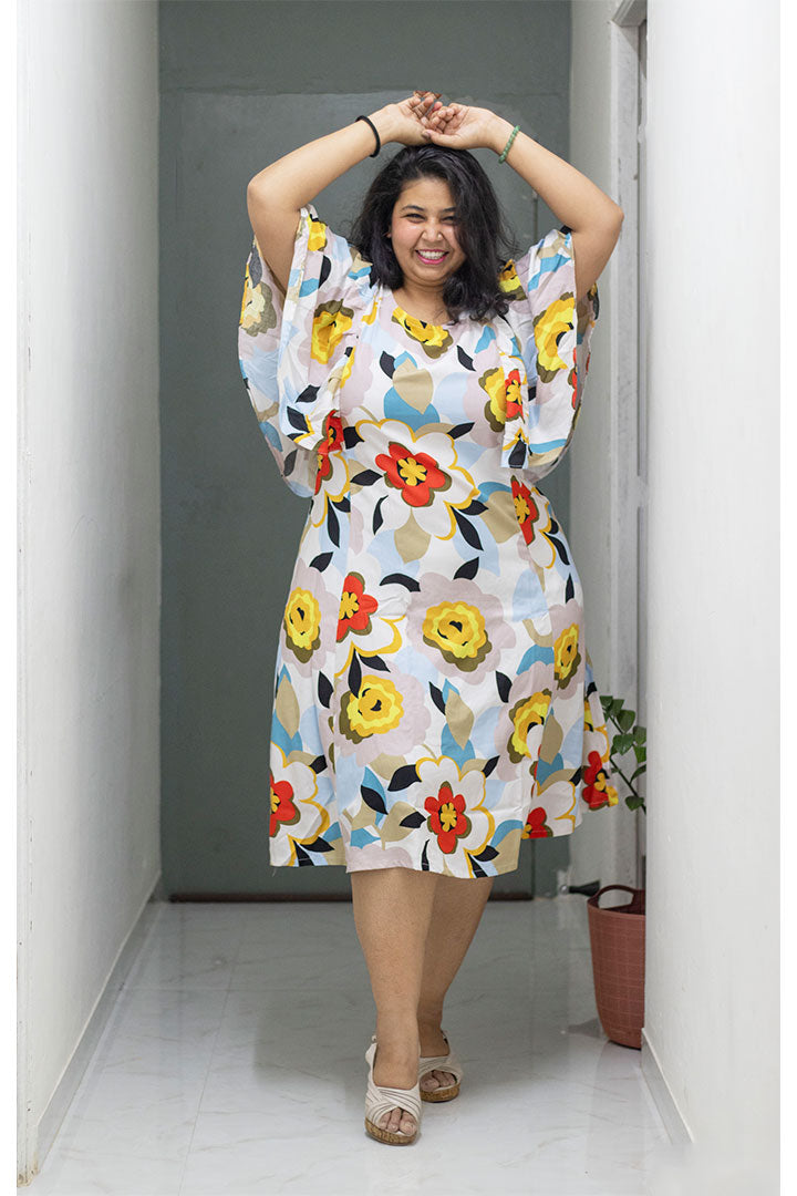 Plus Floral Butterfly Dress