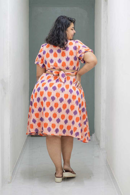 Plus Ikhat Orange Dress