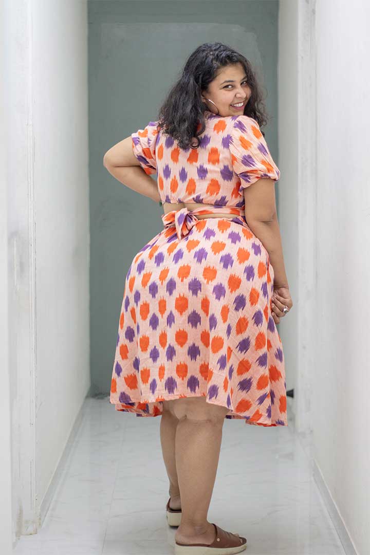 Plus Ikhat Orange Dress